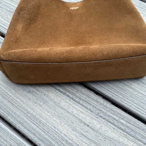 Coach Suede Brooklyn Shoulder Bag 28 - Cedar - Picture 6 of 8